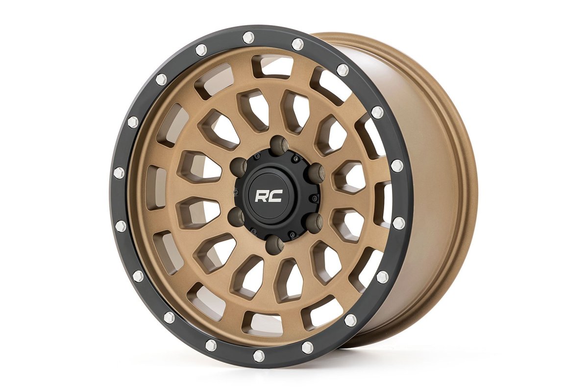 Chevrolet V10 Suburban Wheel - Rough Country - Simulated Beadlock - Bronze/Black - 1987
